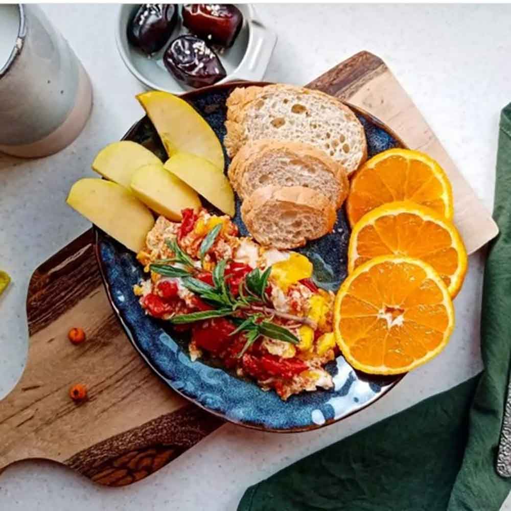بشقاب سرمه ای روستیک (887)