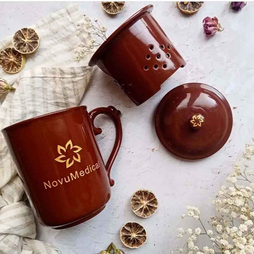 لیوان دمنوش قهوه ای (6456)