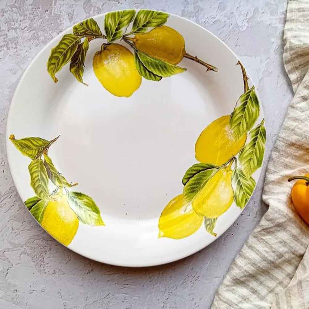 بشقاب بزرگ طرح لیمو سرامیکی (783)