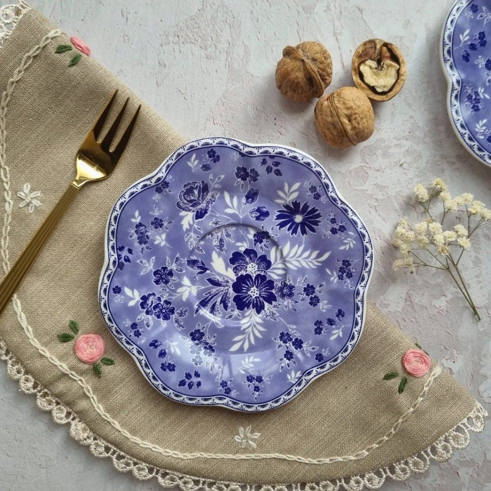 خرما خوری گلدار آبی