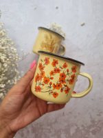 نیم لیوان لعابی گلدار