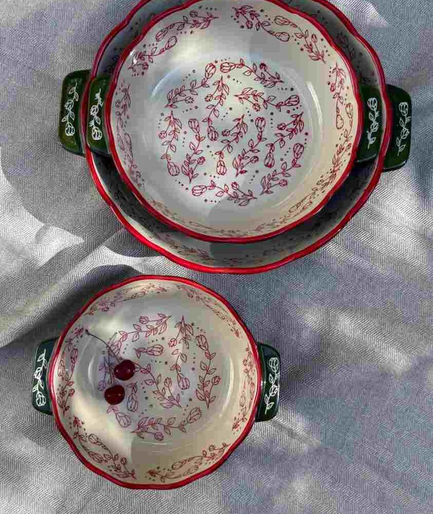 تابه سرامیکی گرد سبز1136